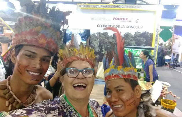 AUDIO: María Eugenia Pasquali visitó el stand de Colombia en la feria de turismo.