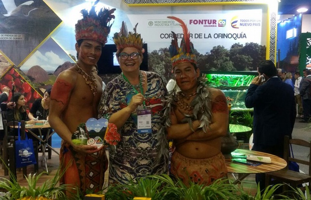 FOTO: María Eugenia Pasquiali en la Feria Internacional de Turismo. 