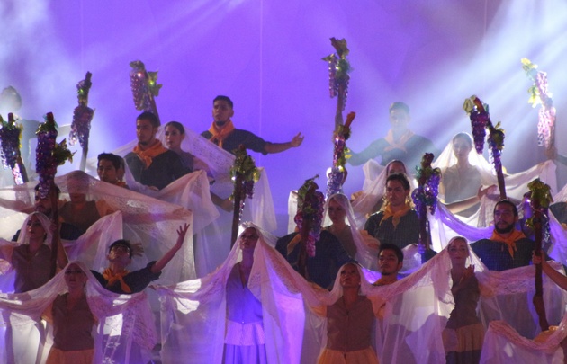 FOTO: El acto central estuvo inspirado en Los Huarpes, pueblo originario.