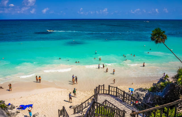 FOTO: Tulum México caribe turistas