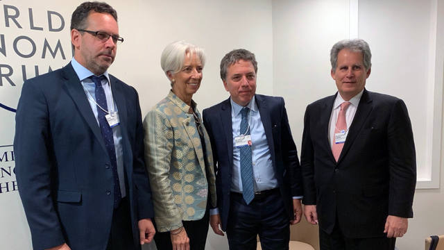 FOTO: Lagarde felicitó a Dojovne y por 