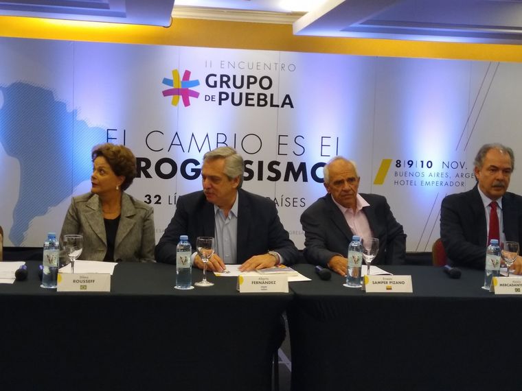 FOTO: Alberto Fernández inauguró el II Encuentro del Grupo de Puebla.