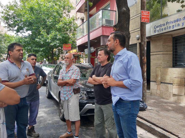 FOTO: El edificio con dificultades se ubica en Buenos Aires y Larrañaga, en Córdoba.