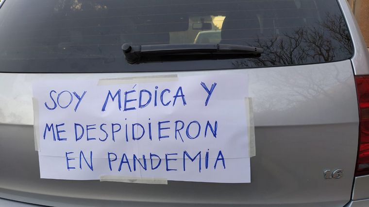 FOTO: Caravana de los trabajadores de la salud en Córdoba.