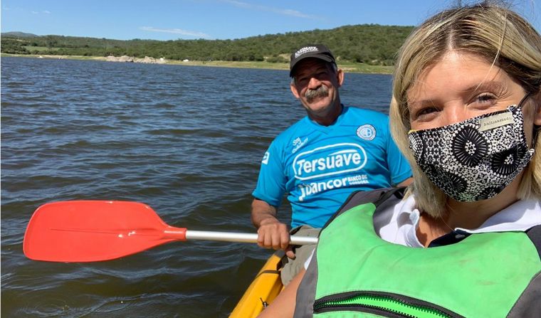 AUDIO: Mica Rodríguez paseó en kayak en el dique 