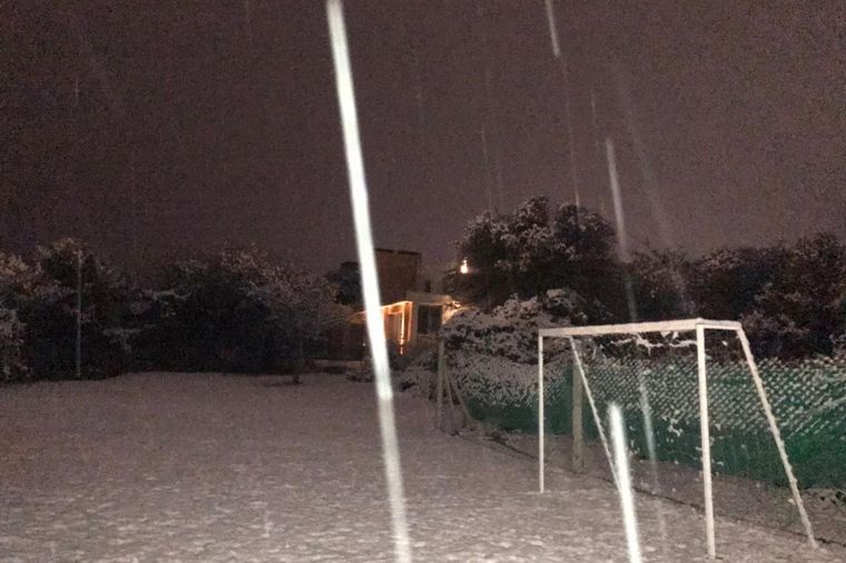 FOTO: Postales de la nieve en Carlos Paz