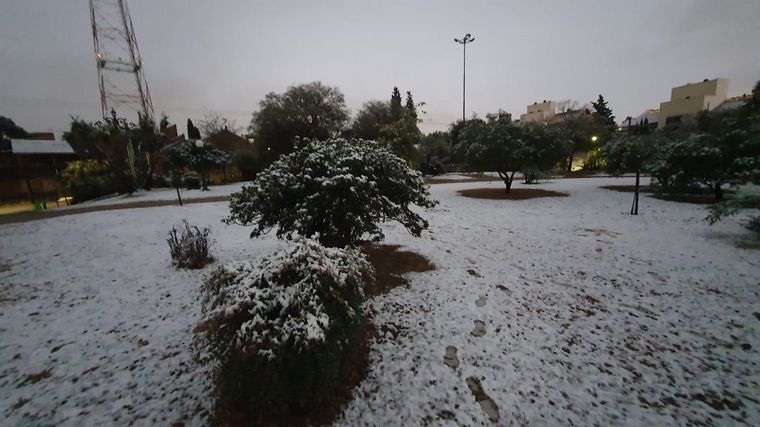 FOTO: Postales de la nieve en el Parque Autóctono.