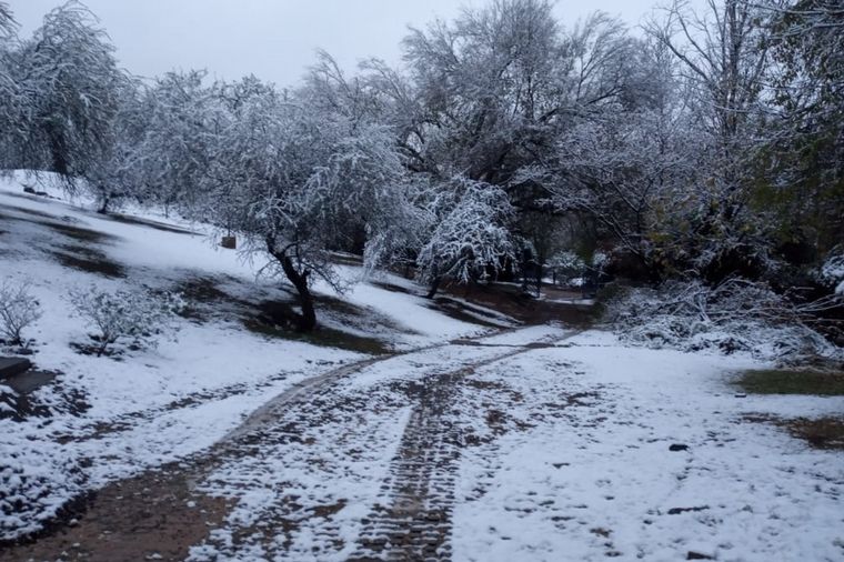 FOTO: Nieve en Cosquín 