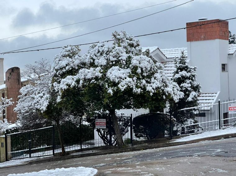 FOTO: Nieve en Carlos Paz