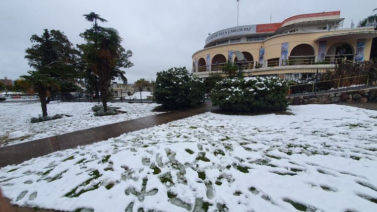 FOTO: Nieve en Carlos Paz