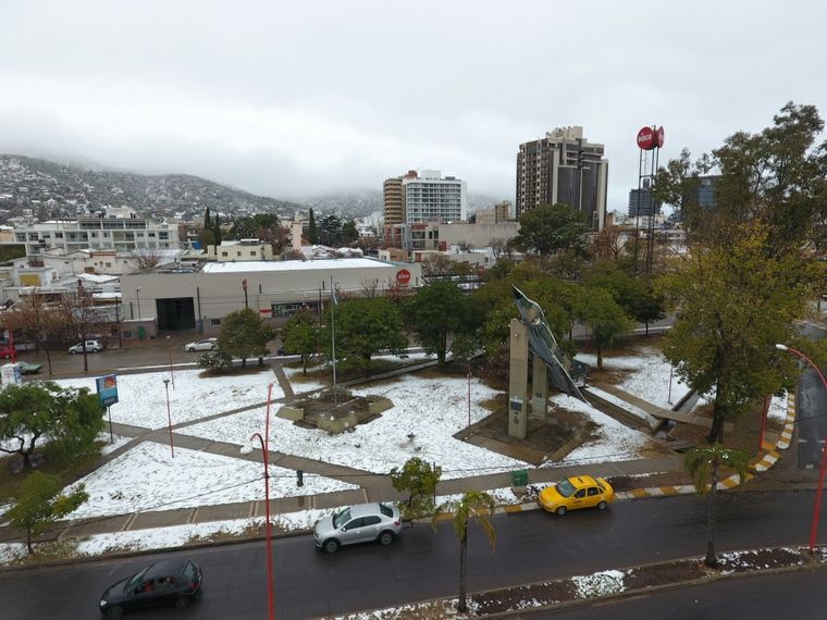 FOTO: Nieve en Carlos Paz