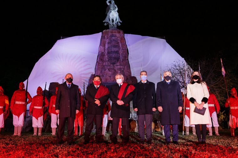 FOTO: Alberto Fernández en el homenaje al general Güemes en Salta