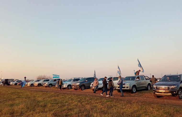 FOTO: El campo lidera protesta multisectorial contra el Gobierno en San Nicolás