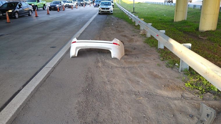 FOTO: Dos heridos en un triple choque en Córdoba.