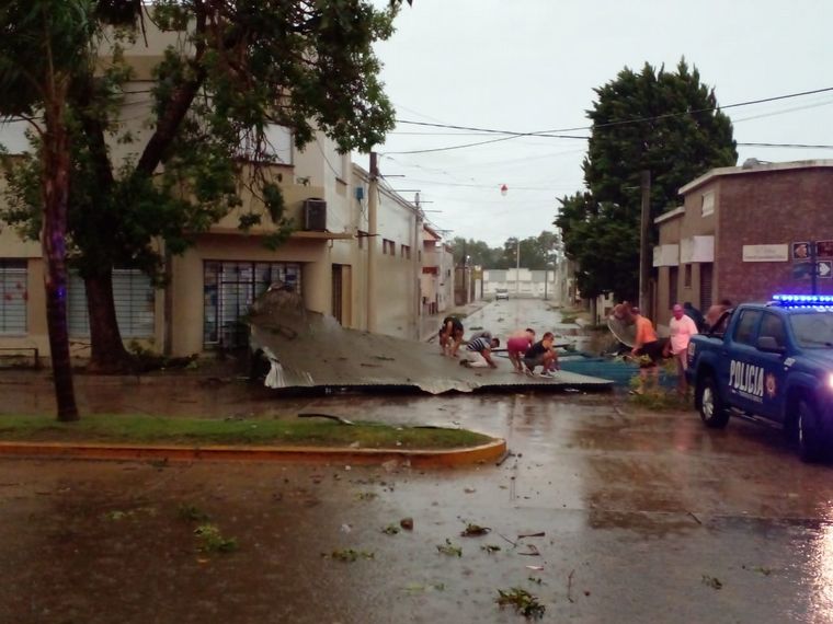 FOTO: Lo que dejó el temporal en Villa Gobernador Gálvez (Foto: Gálvez Hoy)