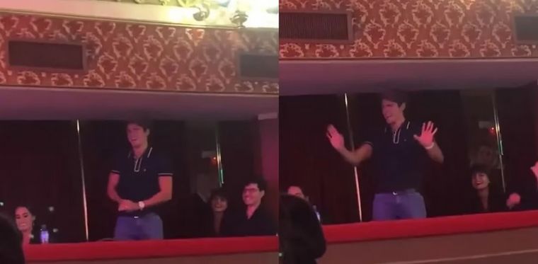 FOTO: Marcos fue al teatro y una multitud lo ovacionó tras ganar Gran Hermano