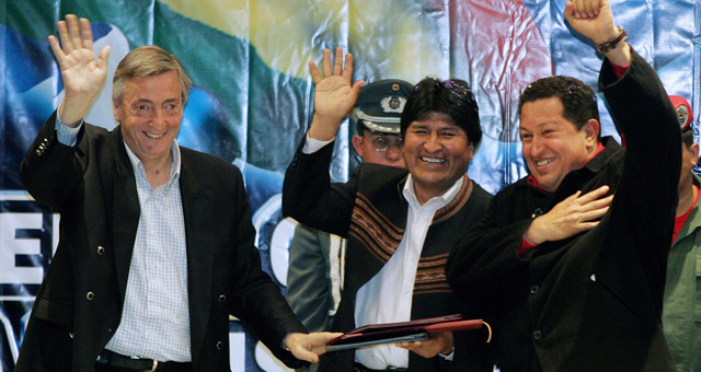 FOTO: Hugo Chávez, Néstor Kirchner y Luis Inácio ''Lula'' Da Silva.