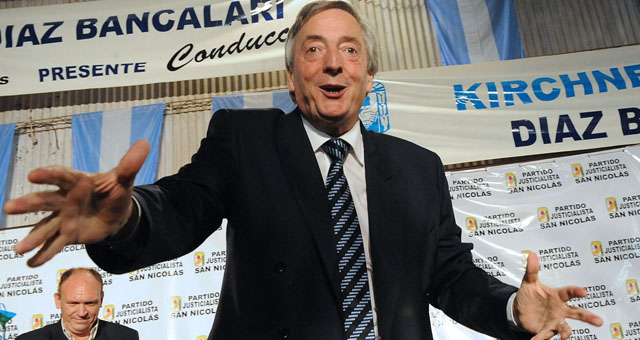 FOTO: Néstor Kirchner en la Cámara de Diputados de la Nación.