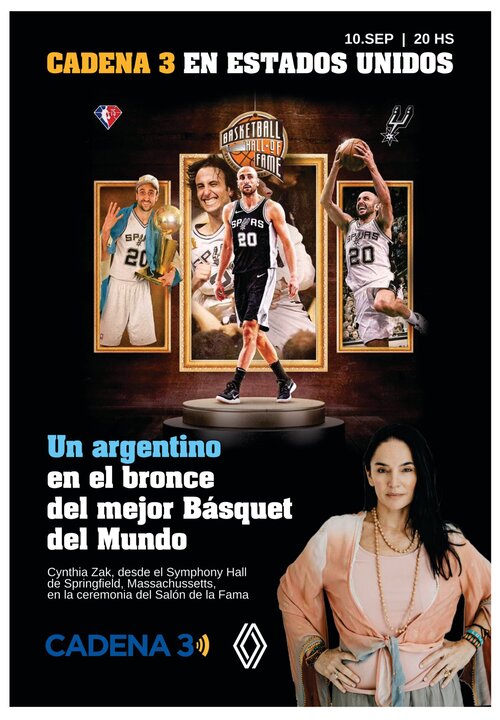 Ginobili en el salón de la fama