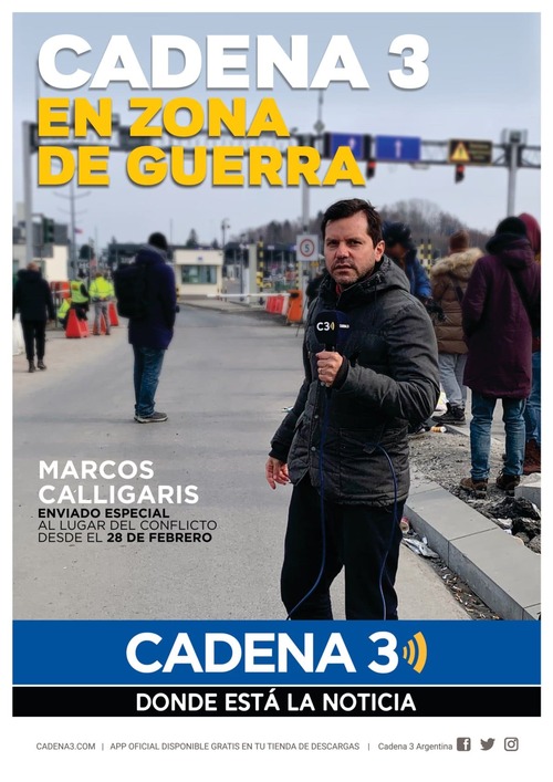 Cadena 3 en zona de guerra